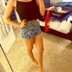 Multicolored dress shorts